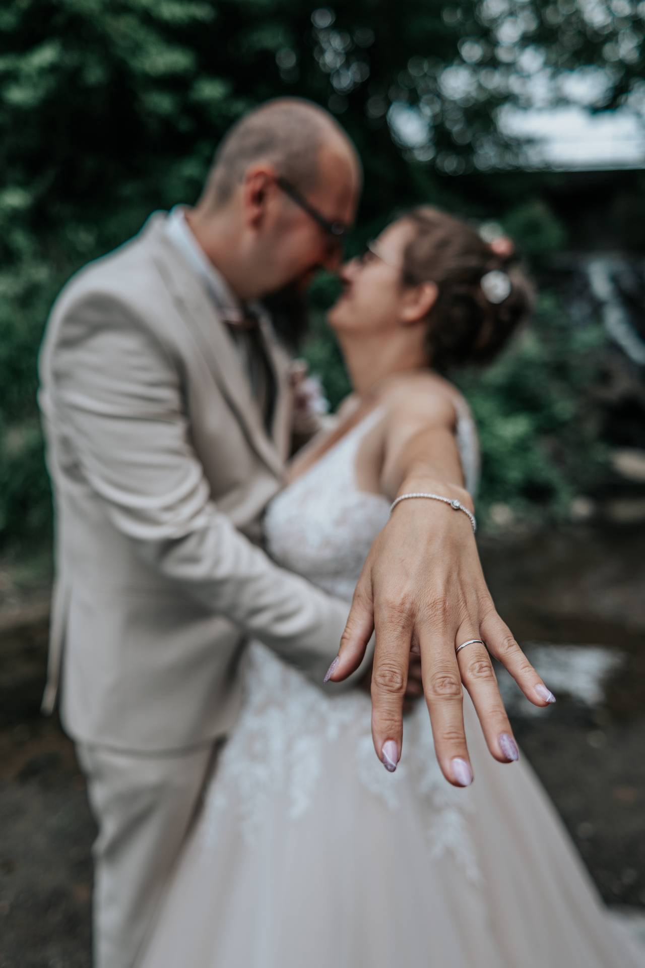 Couple de mariage élégant
